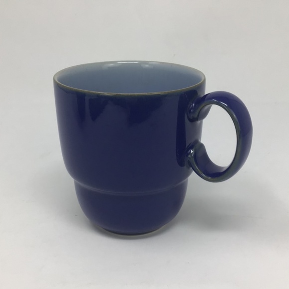 Denby Everyday Stackable Blue Coffee Mugs - Picture 7 of 10